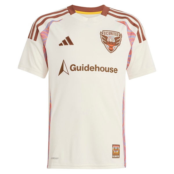D.C. United adidas Youth 2025 The Soul Kit Replica Custom Jersey - Natural