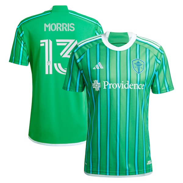 Jordan Morris Seattle Sounders FC adidas 2024 The Anniversary Kit Replica Player Jersey – Green