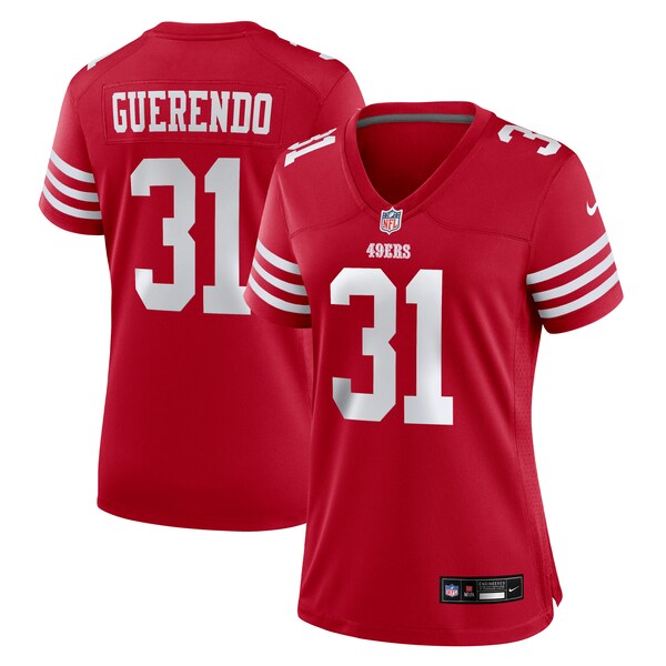 Isaac Guerendo San Francisco 49ers Nike Women's  Game Jersey -  Scarlet