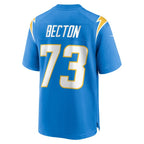 Mekhi Becton Los Angeles Chargers Nike Team Game Jersey -  Powder Blue