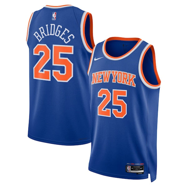 Mikal Bridges New York Knicks Nike Unisex 2024 Offseason Addition Nike Swingman Jersey - Blue