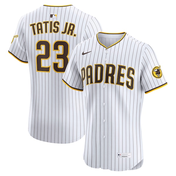 Fernando Tatis Jr. San Diego Padres Nike Home Elite Jersey - White/Brown/Khaki