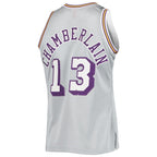 Wilt Chamberlain Los Angeles Lakers 75th Anniversary 1971/72 Hardwood Classics Swingman Jersey - Silver