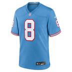 Will Levis Tennessee Titans Nike Oilers Throwback Player Game Jersey - Light Blue