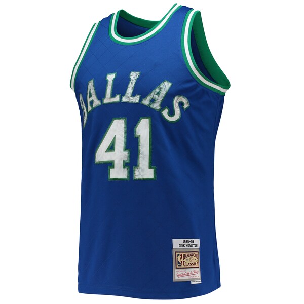 Dirk Nowitzki Dallas Mavericks 1998/99 Hardwood Classics NBA 75th Anniversary Diamond Swingman Jersey - Blue
