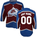 Colorado Avalanche Preschool Home Replica Custom Jersey - Maroon