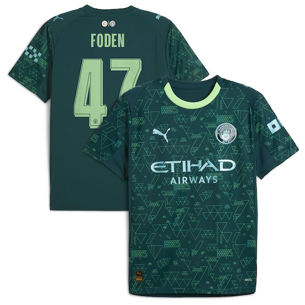 Phil Foden Manchester City Puma x EA SPORTS FC 2025/26 Fourth Jersey - Green