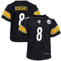Aaron Rodgers Pittsburgh Steelers Nike Youth Game Jersey - Black/White