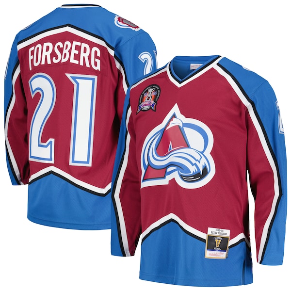 Peter Forsberg Colorado Avalanche  1995/96 Blue Line Player Jersey - Burgundy