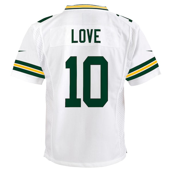 Jordan Love Green Bay Packers Nike Youth Player Game Jersey - White