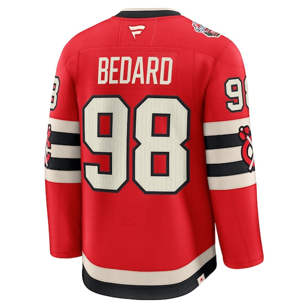 Connor Bedard Chicago Blackhawks  2025 NHL Winter Classic Premium Player Jersey - Red