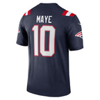 Drake Maye New England Patriots Nike Team Legend Player Performance Top - Navy