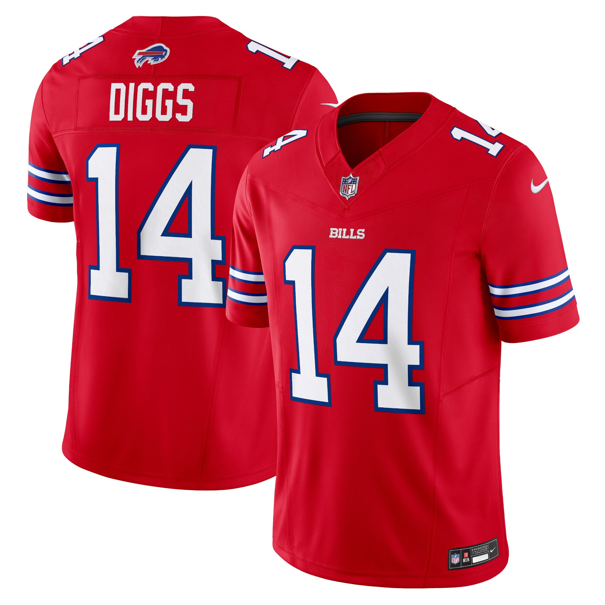 Stefon Diggs Buffalo Bills Nike Vapor F.U.S.E. Limited Jersey - White/Red/Royal