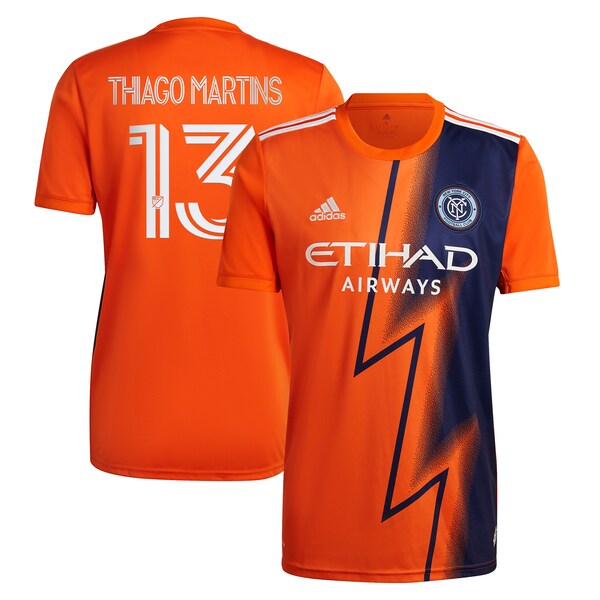 Thiago Martins New York City FC adidas 2023 The Volt Kit Replica Player Jersey - Orange