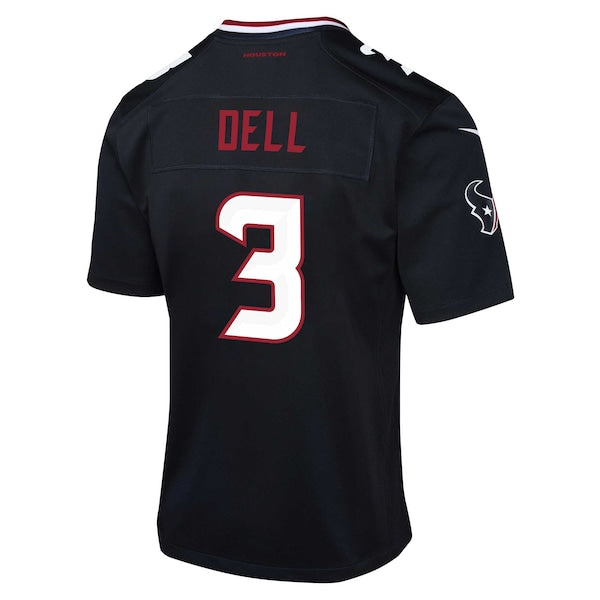 Tank Dell Houston Texans Nike Youth Alternate Game Jersey - Navy