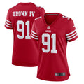 Earnest Brown IV San Francisco 49ers Nike Women's Team Game Jersey -  Scarlet