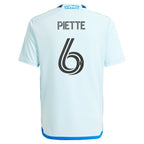Samuel Piette CF Montreal adidas Youth 2024 La Main Replica Player Jersey – Light Blue