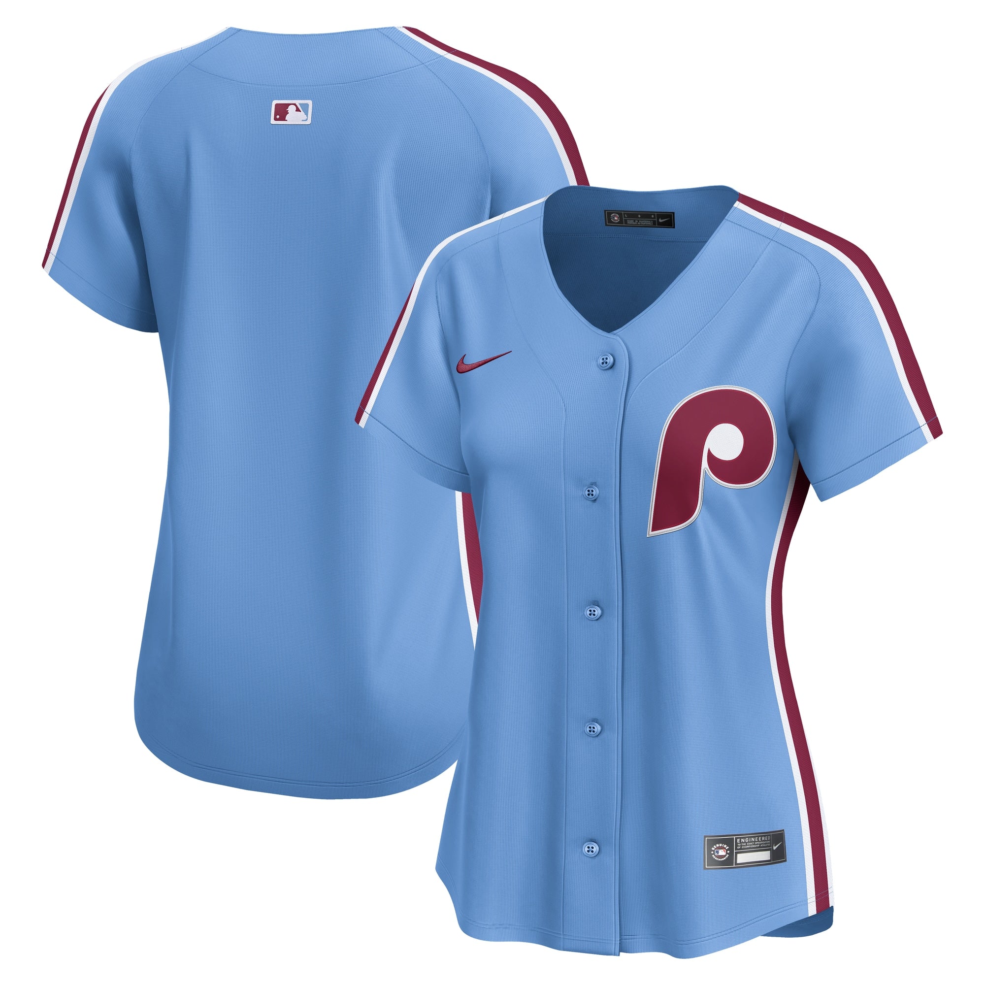 Philadelphia Phillies Nike Women's Home Limited Jersey - White/Light Blue