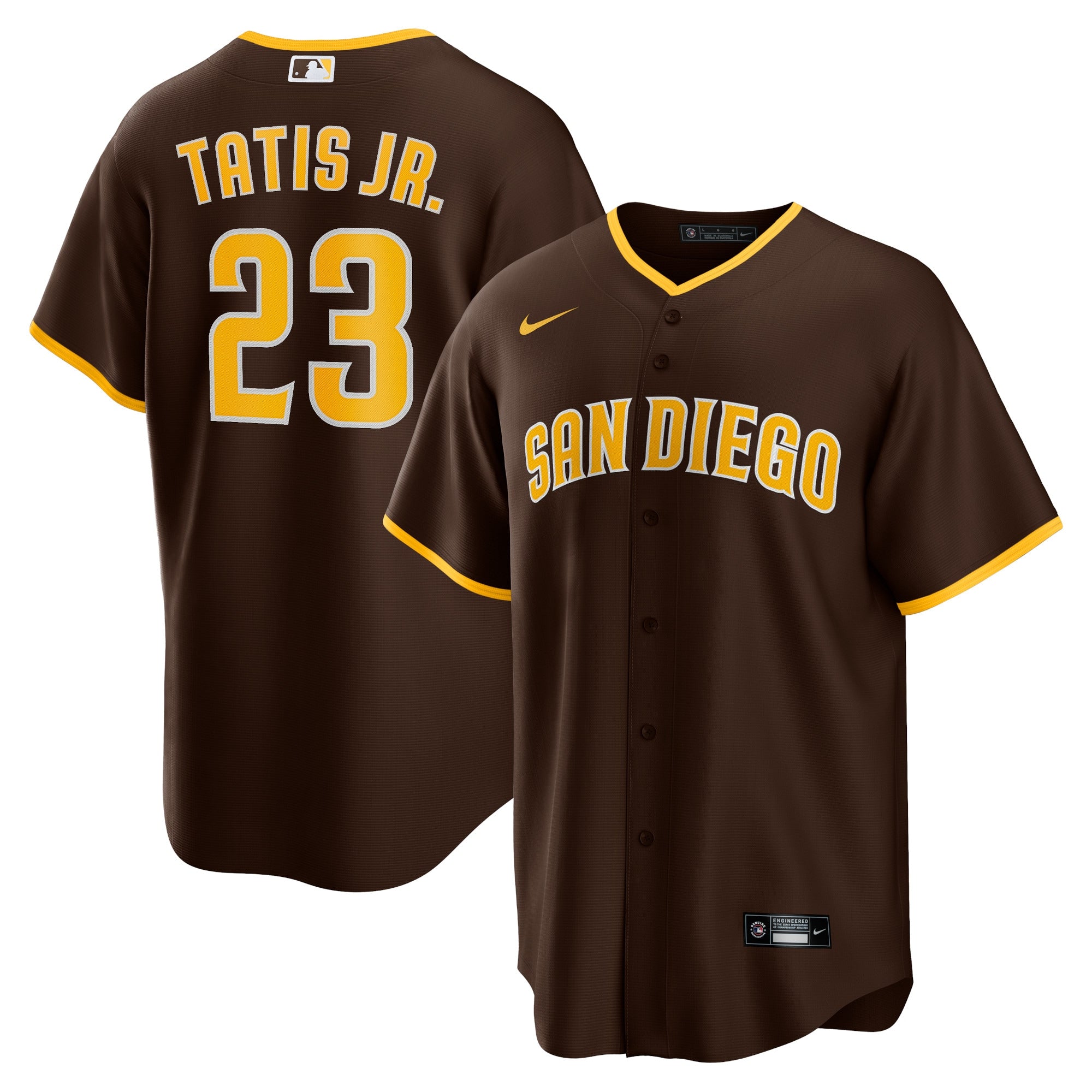 Fernando Tatis Jr. San Diego Padres Nike Alternate Replica Player Jersey - Tan/Brown/White