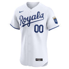 Kansas City Royals Nike Home Elite Custom Jersey - White