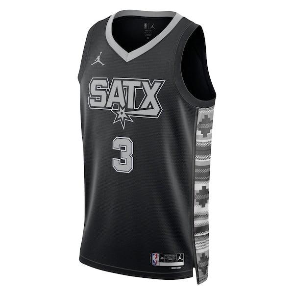 Keldon Johnson San Antonio Spurs Jordan Brand Unisex Swingman Jersey - Statement Edition - Black