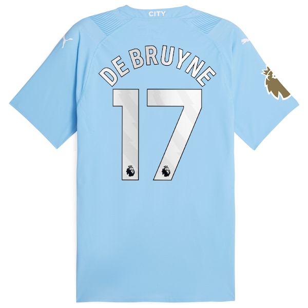 Kevin De Bruyne Manchester City Puma 2023/24 Authentic Player Jersey - Sky Blue