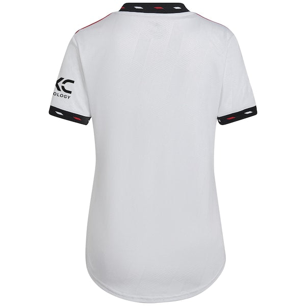 Manchester United adidas Women's 2022/23 Away Blank Replica Jersey - White