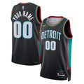 Detroit Pistons Nike Unisex 2025/26 City Edition Swingman Custom Jersey - Charcoal