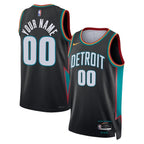Detroit Pistons Nike Unisex 2025/26 City Edition Swingman Custom Jersey - Charcoal