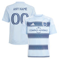 Sporting Kansas City adidas Youth 2025 One KC Replica Custom Jersey - Light Blue