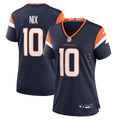 Bo Nix Denver Broncos Nike Women's Alternate Game Jersey -  Navy/White