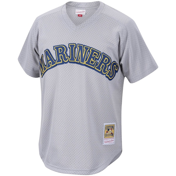 Edgar Martinez Seattle Mariners Cooperstown Collection Mesh Batting Practice Jersey - Charcoal