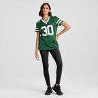 Michael Carter II New York Jets Nike Women's Team Game Jersey - Legacy Green