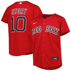 Trevor Story Boston Red Sox Nike Youth Alternate Replica Player Jersey - Red/White