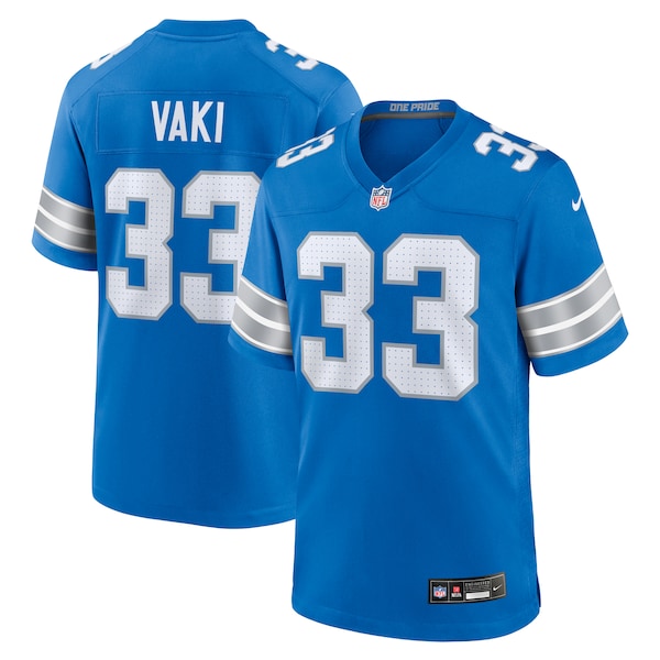 Sione Vaki Detroit Lions Nike Team Game Jersey -  Blue