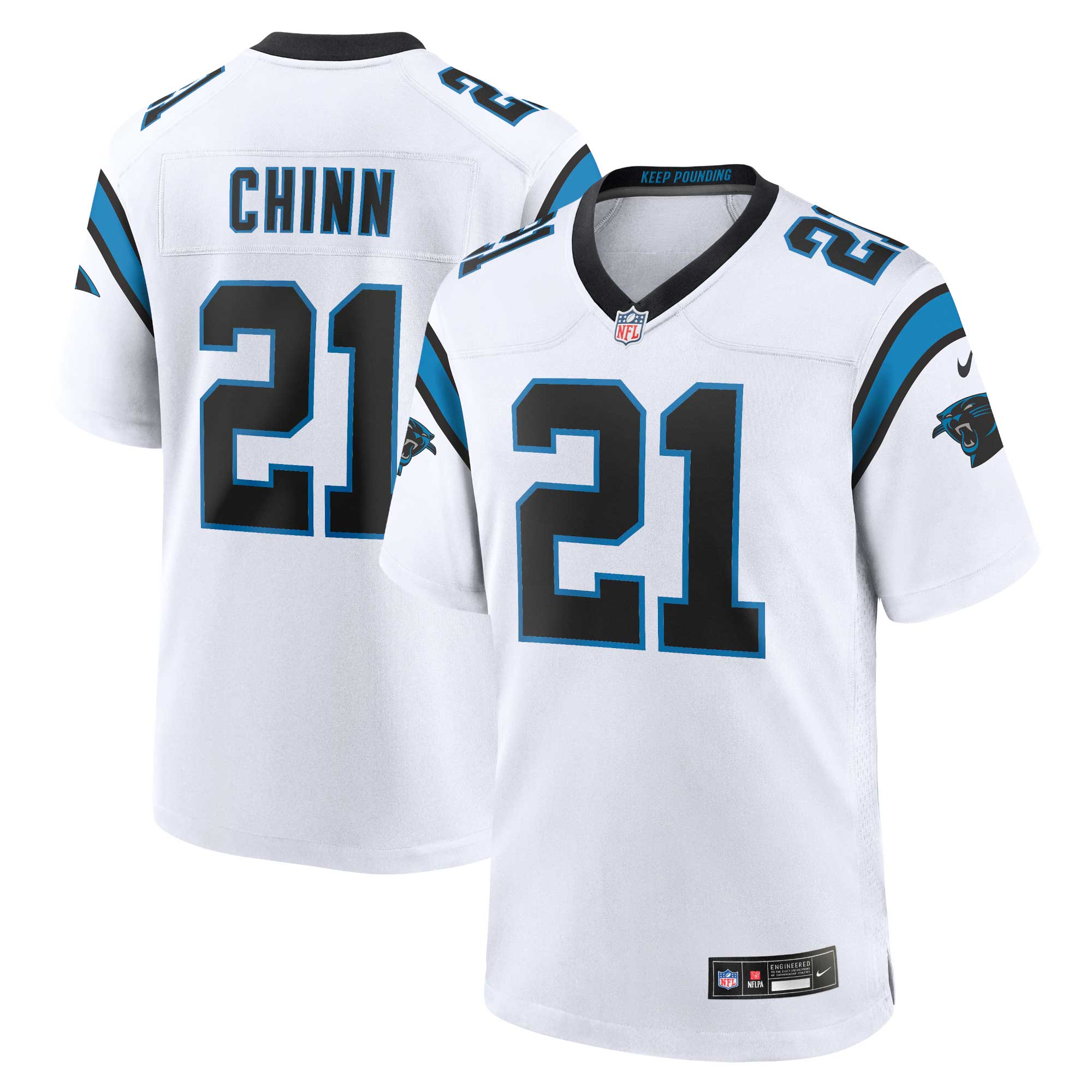 Jeremy Chinn Carolina Panthers Nike Game Jersey - Black/White