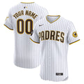 San Diego Padres Nike Home Elite Custom Patch Jersey - White