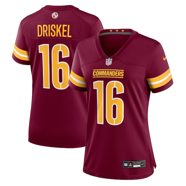 Jeff Driskel Washington Commanders Nike Women's  Game Jersey -  Burgundy