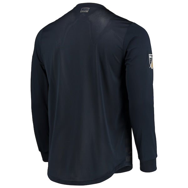 Philadelphia Union adidas 2018 Away Authentic Long Sleeve Jersey - Navy