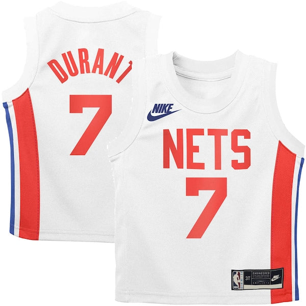 Kevin Durant Brooklyn Nets Nike Preschool 2022/23 Swingman Jersey White - Classic Edition