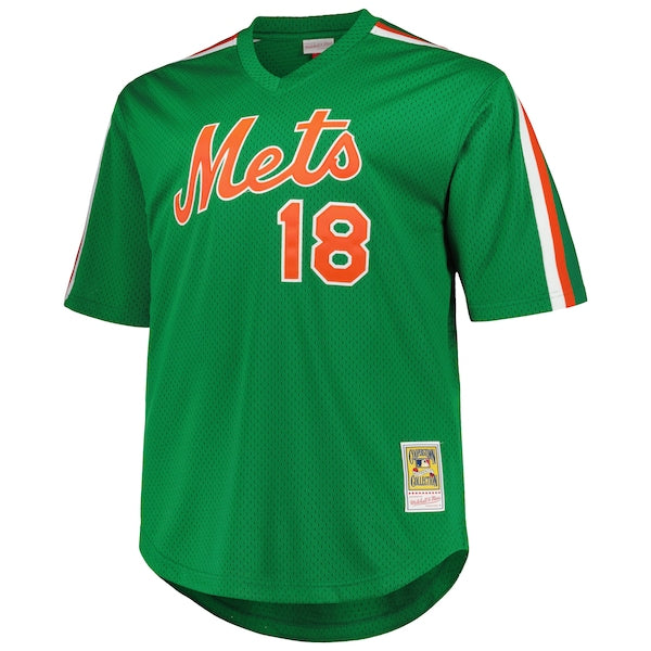 Darryl Strawberry New York Mets 1988 Cooperstown Collection Mesh Pullover Jersey - Green