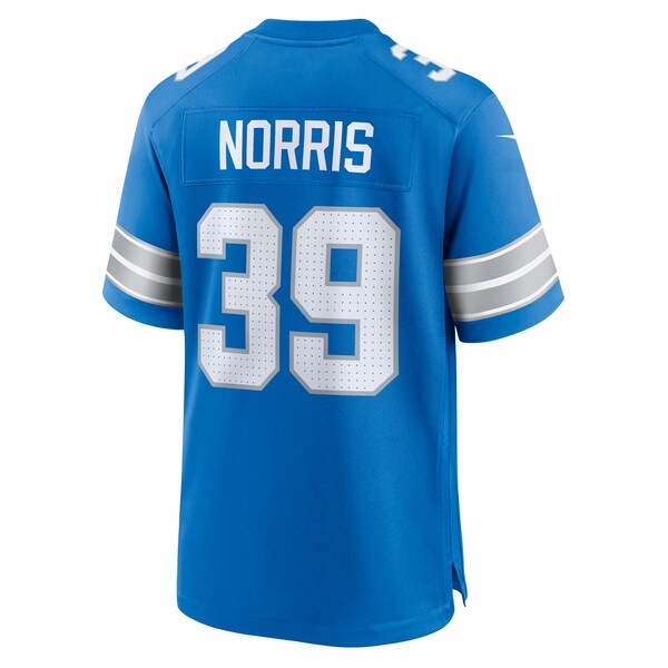 Morice Norris Detroit Lions Nike Game Jersey -  Blue