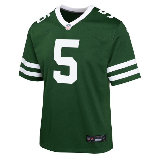 Garrett Wilson New York Jets Nike Youth Game Jersey - Legacy Green