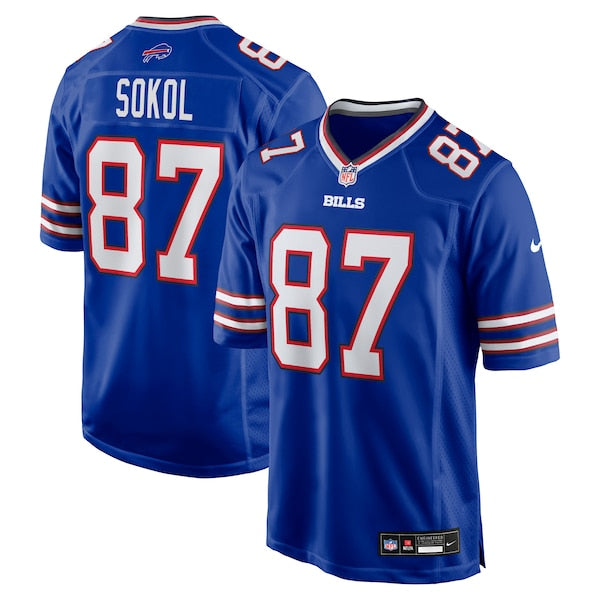 Matt Sokol Buffalo Bills Nike Team Game Jersey -  Royal