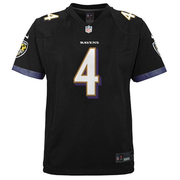 Zay Flowers Baltimore Ravens Nike Youth Alternate Player Game Jersey - Black