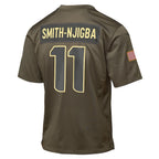 Jaxon Smith-Njigba Seattle Seahawks Nike Youth 2025 Salute to Service Game Jersey - Olive