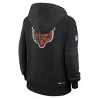 Chicago Bears Nike Women's 2025 NFL Crucial Catch Sideline Standard Issue Dri-FIT Hoodie - Black