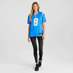 Omarion Hampton Los Angeles Chargers Nike Women's Team Game Jersey -  Powder Blue