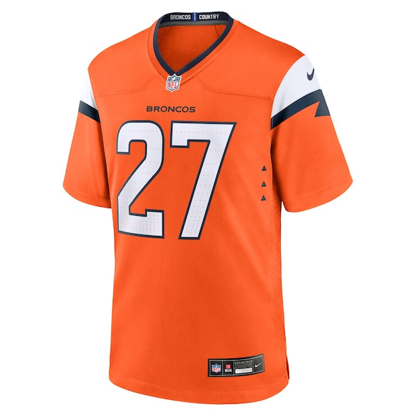 Damarri Mathis Denver Broncos Nike Youth Team Game Jersey -  Orange