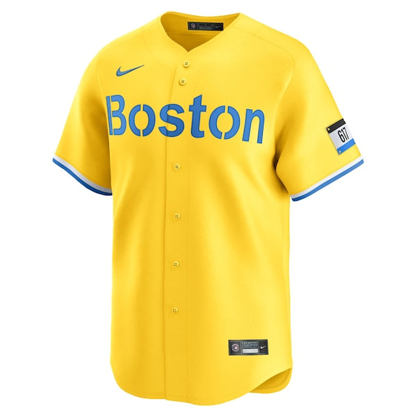 Trevor Story Boston Red Sox Nike City Connect Limited Player Jersey - Gold